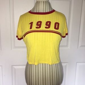 Yellow and Red 1990 Graphic Tee